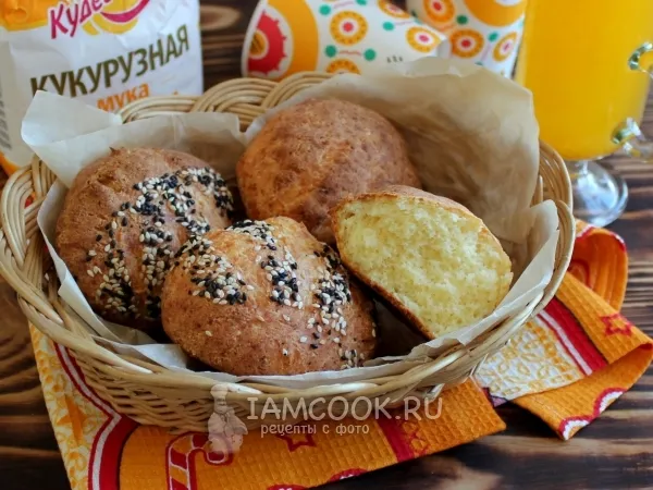 Фото блюда: Кукурузные булочки (ПП)