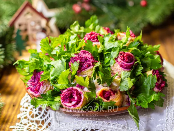 Фото блюда: Салат «Поляна с Розами»