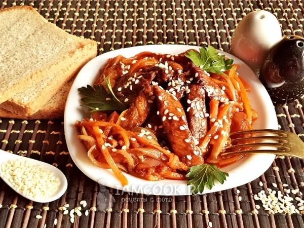 Фото блюда: Мясо в кисло-сладком соусе