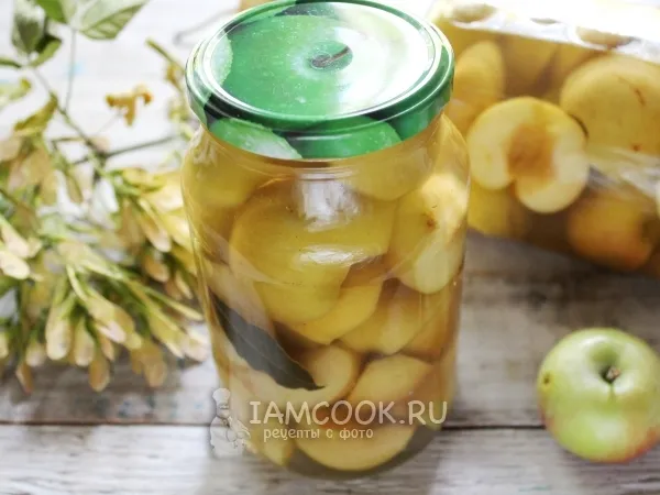 Фото блюда: Яблоки, маринованные на зиму без стерилизации