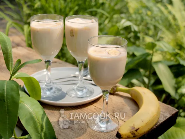 Фото блюда: Банановая панна-котта (панакота)