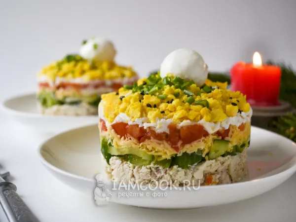 Фото блюда: Салат «Цыпочка»