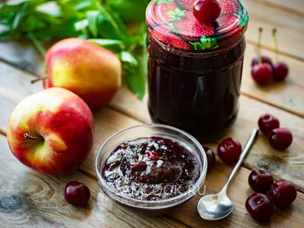 Фото блюда: Яблочно-вишневое варенье на зиму