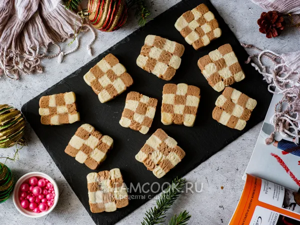 Фото блюда: Шахматное печенье