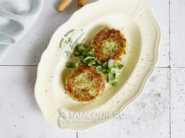 Фото блюда: Постные котлеты из цветной капусты и брокколи