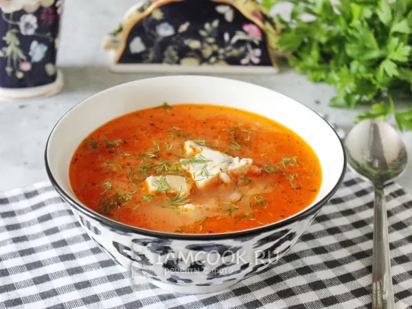 Фото блюда: Рисовый суп с мясом (без картошки)