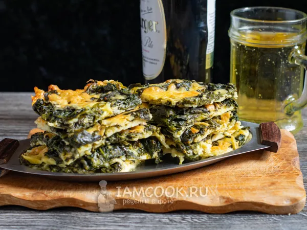Фото блюда: Шпинат с сыром в духовке