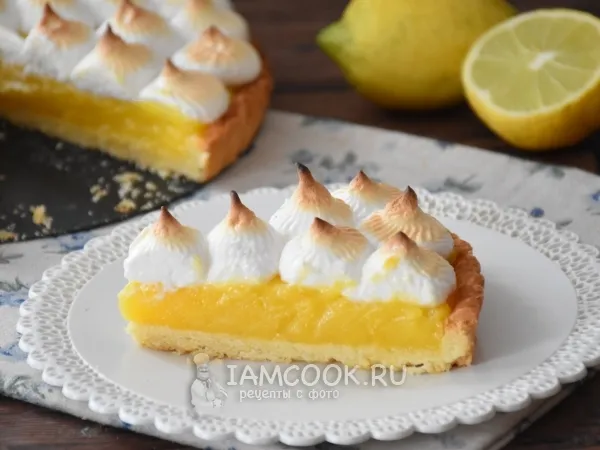 Фото блюда: Лимонный пирог с безе