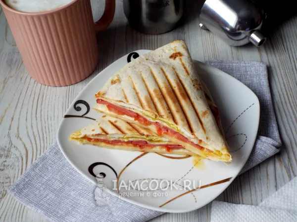 Фото блюда: Сэндвич из лаваша