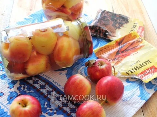 Фото блюда: Маринованные яблоки на зиму