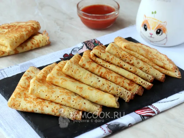 Фото блюда: Дрожжевые блины на сыворотке