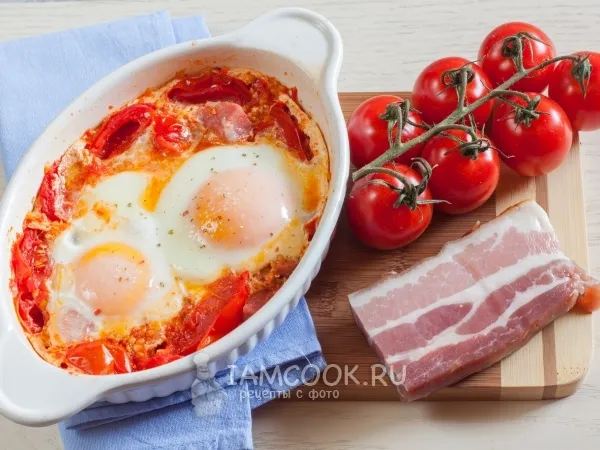 Фото блюда: Яичница в микроволновке