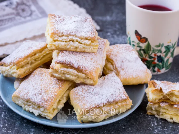 Фото блюда: Слойки «Наполеон» на кефире