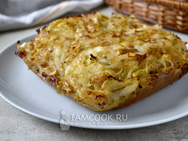 Фото блюда: Ленивый пирог с капустой (монастырская кухня)