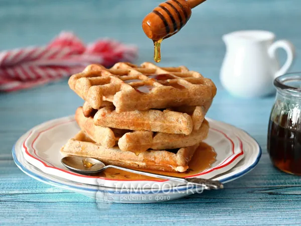 Фото блюда: Вафли с отрубями в вафельнице