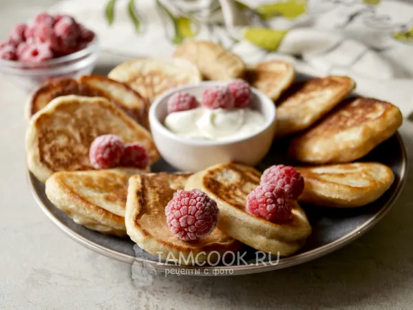 Фото блюда: Постные оладьи на закваске