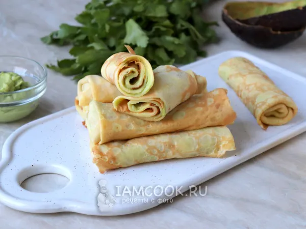 Фото блюда: Блины с авокадо