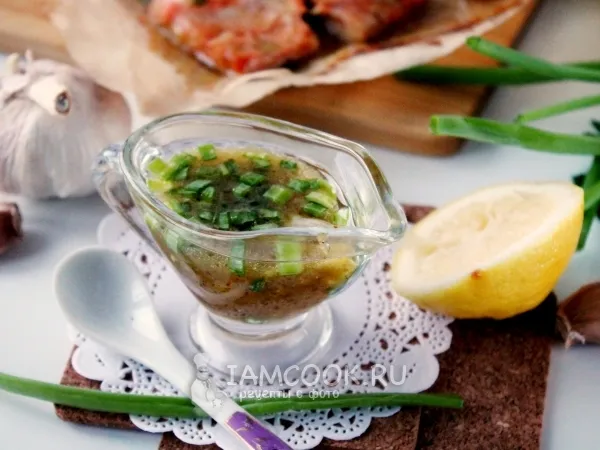 Фото блюда: Медово-горчичный маринад для рыбы в духовке