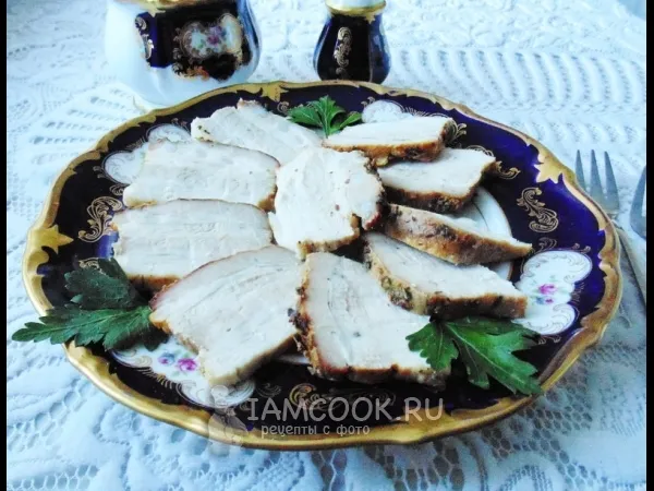 Фото блюда: Свиная грудинка запеченная в фольге