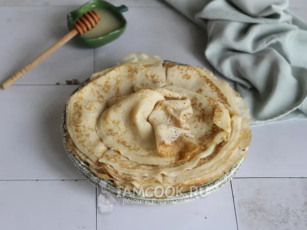 Фото блюда: Медовые блинчики на остатках закваски