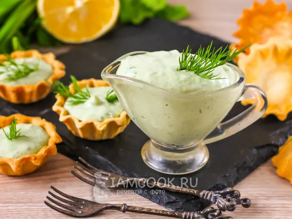 Фото блюда: Крем из авокадо для тарталеток (+подача)