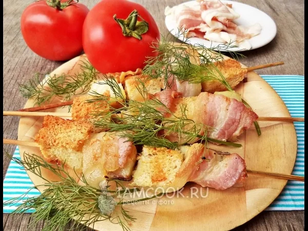 Фото блюда: Минтай на шпажках в духовке