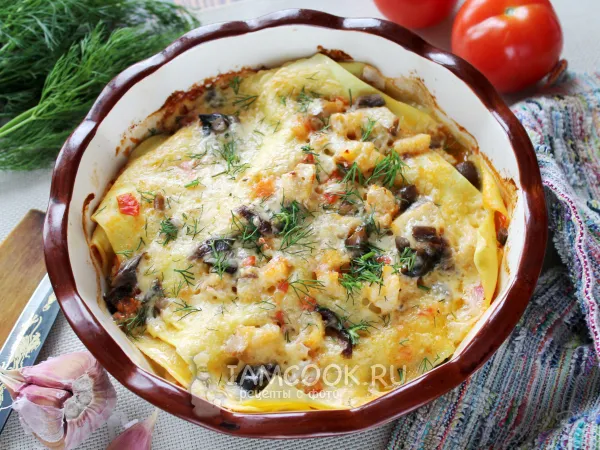 Фото блюда: Лазанья с рыбой