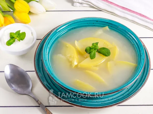 Фото блюда: Овсяный кисель с яблоками (монастырский)