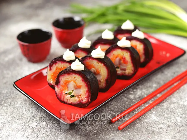 Фото блюда: Роллы «Селедка под шубой»