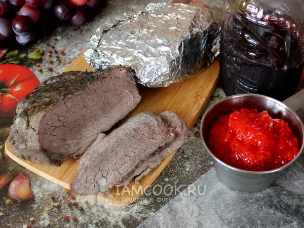 Фото блюда: Говядина, маринованная в вине (для духовки)