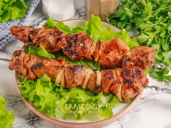 Фото блюда: Шашлык из баранины по-кавказски