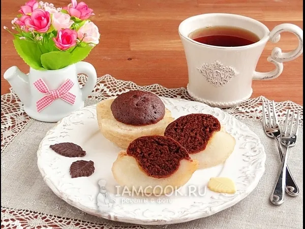 Фото блюда: Шоколадно-грушевый десерт