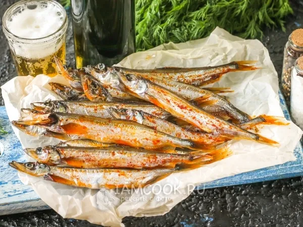 Фото блюда: Вяленая мойва в домашних условиях