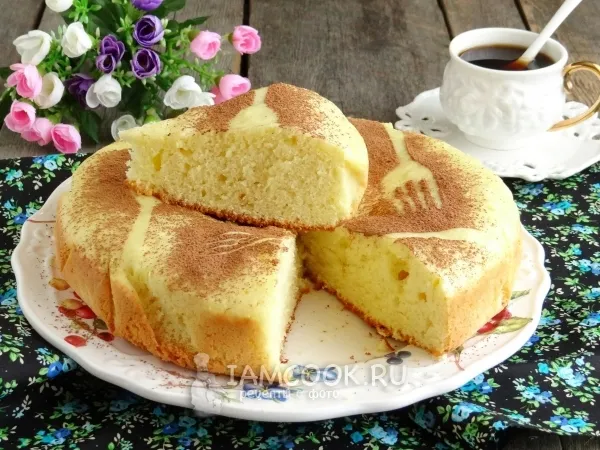 Фото блюда: Бисквит на сковороде