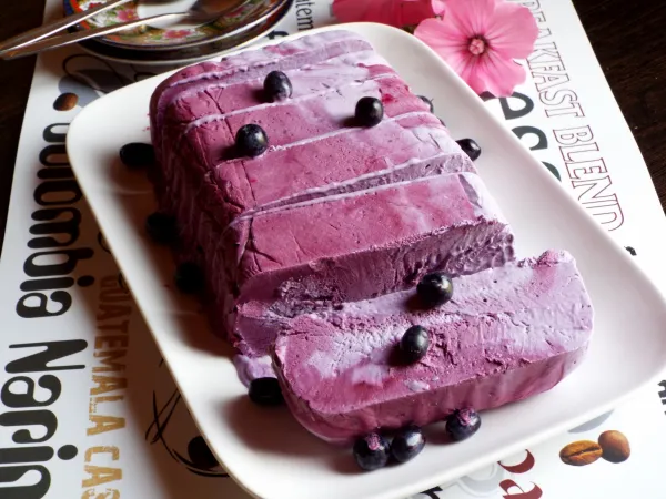 Фото блюда: Мороженое с голубикой