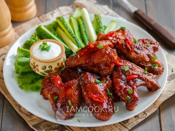 Фото блюда: Куриные крылышки барбекю