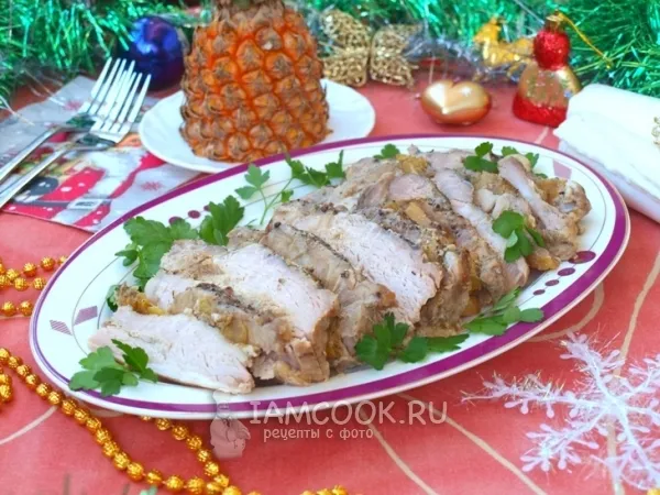 Фото блюда: Свинина с ананасами в духовке