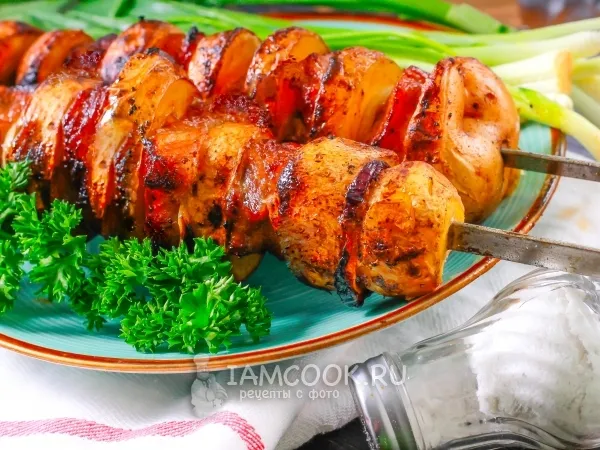 Фото блюда: Шашлык из картошки
