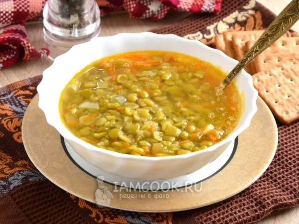 Фото блюда: Вегетарианский гороховый суп