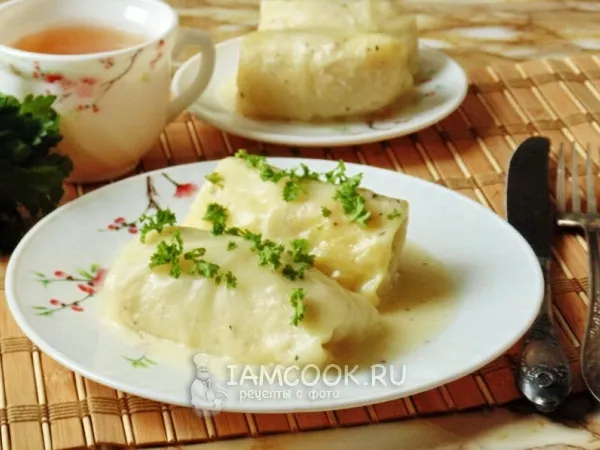 Фото блюда: Голубцы в сметанном соусе