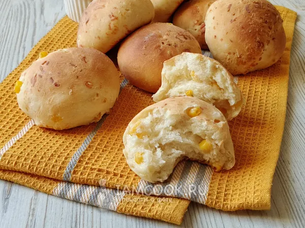 Фото блюда: Булочки с кукурузой