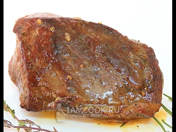 Фото блюда: Стейк из говядины с розмарином и тимьяном
