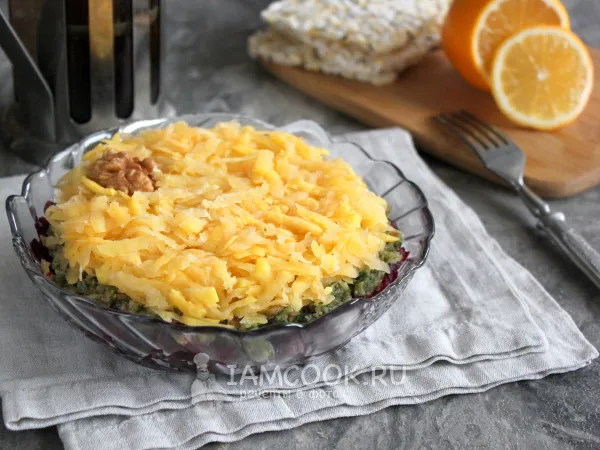 Фото блюда: Салат из репы и свёклы