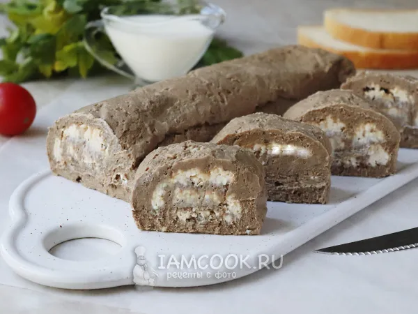 Фото блюда: Печеночный рулет из куриной печени