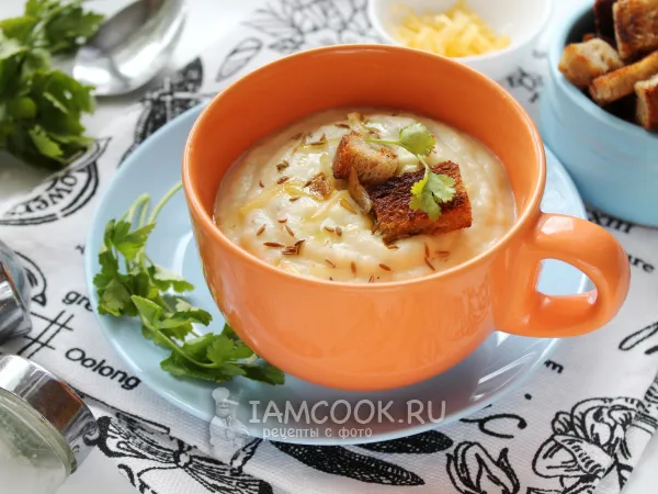 Фото блюда: Диетический суп-пюре из цветной капусты