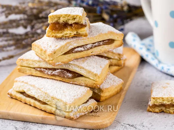 Фото блюда: Песочная полоска с повидлом