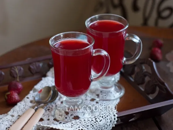 Фото блюда: Желе из клубники с агар-агаром