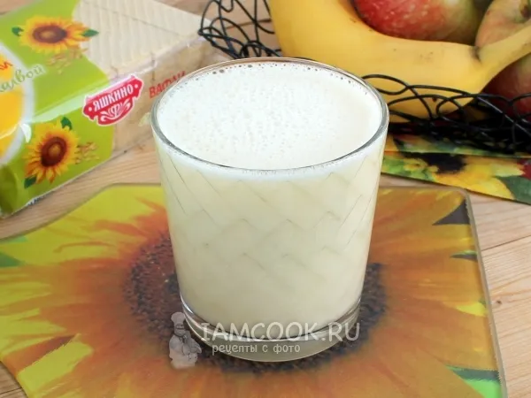 Фото блюда: Коктейль из фруктов с сывороткой