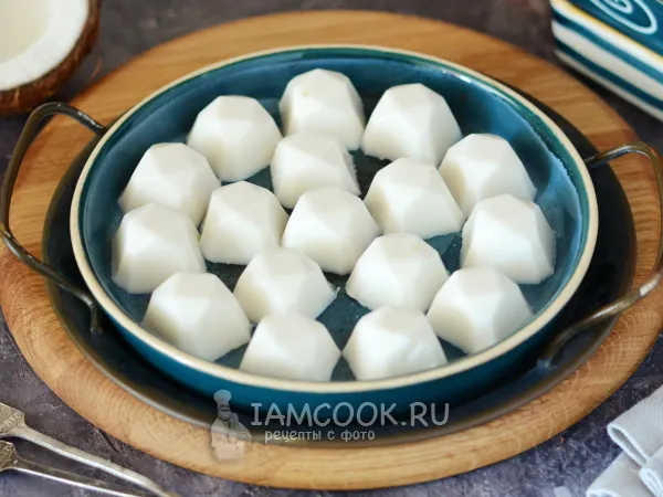 Фото блюда: Желе из кокосового молока