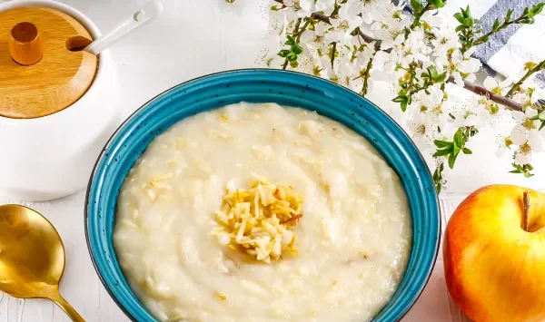 Фото блюда: Манная каша с яблоками
